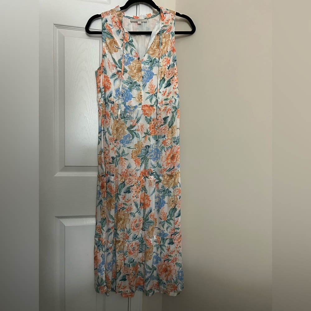 Beautiful flower midi dress from loft